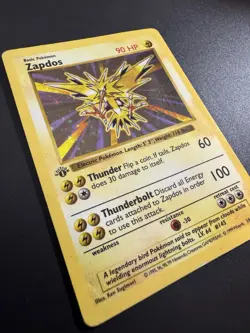 Pokemon TCG Zapdos 1st Edition Holo Shadowless Base Set - Image 2