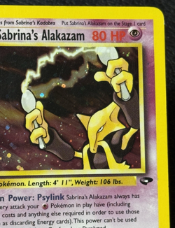 Sabrina's Alakazam 16/132 Holo Rare - Vintage Pokemon TCG: Gym Challenge - MP/HP - Image 3