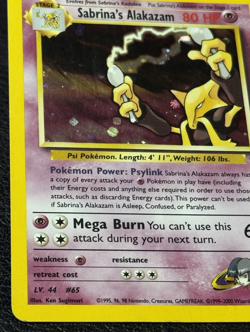 Sabrina's Alakazam 16/132 Holo Rare - Vintage Pokemon TCG: Gym Challenge - MP/HP - Image 5