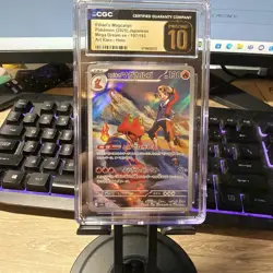 Pokemon Ethan's Magcargo 2025 JPN Mega Dream ex 197/193 Art Rare CGC PRISTINE 10 - Image 1