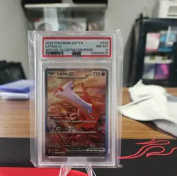 2024 POKEMON SSP EN-SURGING SPARKS SPECIAL ILLUSTRATION RARE LATIAS 239 EX PSA 8 - Image 1