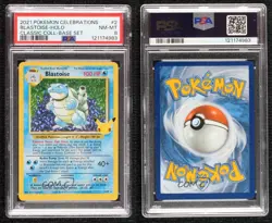 Blastoise Holo Pokemon Celebrations Classic Collection PSA 8 - Image 3