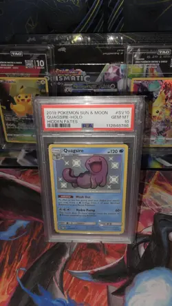 2019 Pokemon SUN & MOON QUAGSIRE - HOLO HIDDEN FATES PSA 10 - Image 3