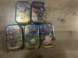 Pokemon TCG Ascended Hero’s 2 Pack Tin Factory Sealed New Lot Of 5 - Image 1