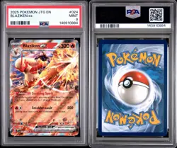 2025 POKEMON JTG EN-JOURNEY TOGETHER #024/159 BLAZIKEN ex PSA 9 - Image 5