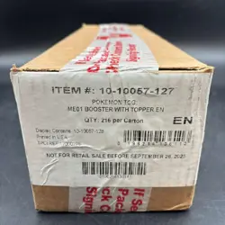Pokemon Mega Evolution Base Set ME01 Enhanced Booster 6-Box Sealed Case - Image 1