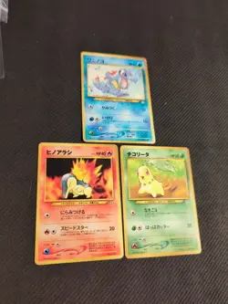 Totodile Cyndaquil Chikorita Neo Premium File Folder Promo Set Japanese Pokemon - Image 2