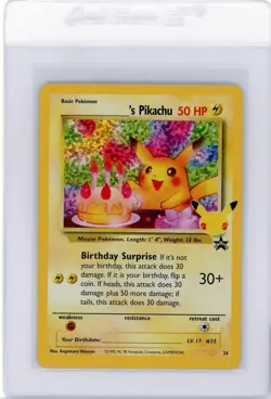 2021 Pokemon Celebrations Birthday Pikachu 24 25th Anniversary - Image 1