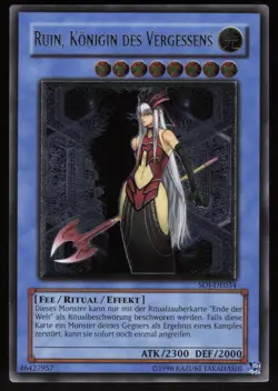 Ruin, Queen of Oblivion (UTR) SOI-EN034 Enhanced GERMAN Ultimate Rare Yu-Gi-Oh - Image 1