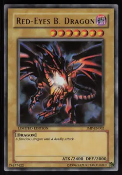 Red-Eyes B. Dragon JMP-EN002 EXTREMELY RARE SWEDISH PROMO Yu-Gi-Oh - Image 1