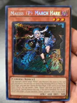 Yugioh Maliss P March Hare ALIN-EN023 Secret Rare 1st Edition - Image 1