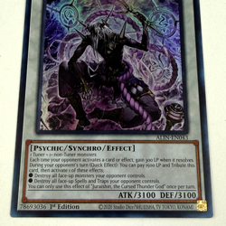 Yugioh Juraishin, The Cursed Thunder God ALIN-EN043 1st Ed Ultra Rare NM English - Image 3