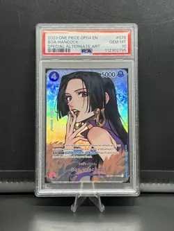 One Piece English Kingdoms of Intrigue Boa Hancock Special Alt Art 078 PSA 10 - Image 1