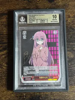 Signed Weiss Schwarz Bocchi the Rock HItori Goto BTR/W107-T14 SP NM JP - Image 1