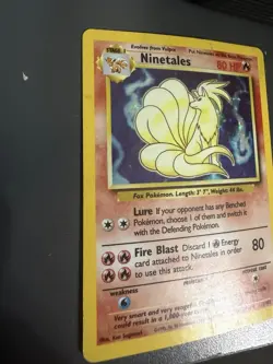 Ninetales Holo Unlimited Rare Pokemon TCG Card 12/102 Base Set LP - Image 2