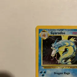 Pokemon TCG Gyarados Holo Rare Card 7/130 Base Set 2 Vintage WOTC - LP - Image 2