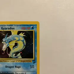 Pokemon TCG Gyarados Holo Rare Card 7/130 Base Set 2 Vintage WOTC - LP - Image 3