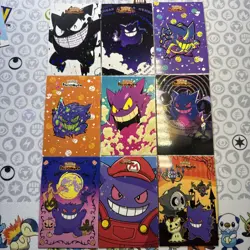9 Star Holo Gengar Halloween Card Database Non-TCG Pokemon Cards Peru Set #4 - Image 1