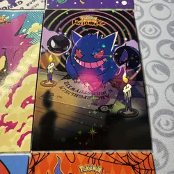 9 Star Holo Gengar Halloween Card Database Non-TCG Pokemon Cards Peru Set #4 - Image 5