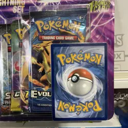 Fairfield Pokemon TCG Lightning Set Booster 4 Packs 1 Bonus Card evolutions xy 97712544540 - Image 5