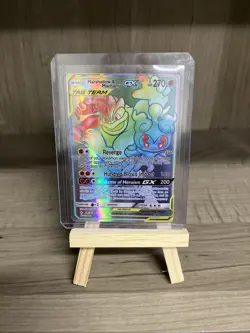 Marshadow & Machamp GX (Secret) 221/214 SM - Unbroken Bonds - Pokemon Card - NM - Image 1
