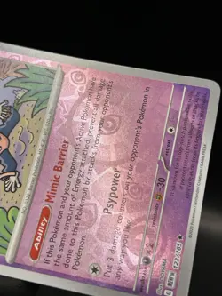 Reverse Holo Mr. Mime 122/165 - Pokemon 151 Card - NM - Image 2