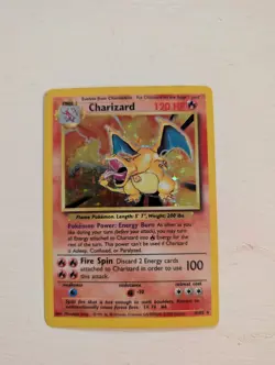 1999 Holo Rare Charizard 4/102 Base Set Pokemon TCG Card - Image 1