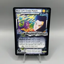 Blue Left Cross Punch Limited Foil Dragon Ball Z Score 2001 DBZ Card - Image 1