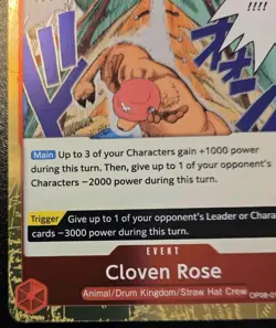 Cloven Rose OP08-018 Foil Rare Two Legends One Piece Card Game - Image 4