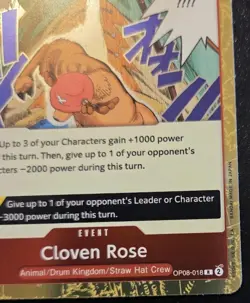 Cloven Rose OP08-018 Foil Rare Two Legends One Piece Card Game - Image 5