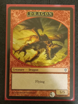 DRAGON TOKEN Worldwake MTG Magic the Gathering Cards - Image 1