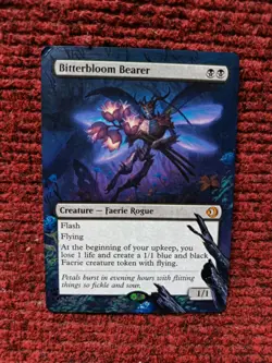 Bitterbloom Bearer MTG Lorwyn Eclipsed Hand Painted Borderless Full Altered Art - Image 2