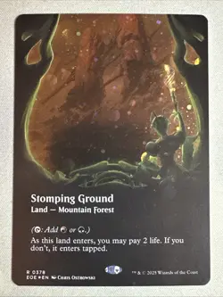 MTG / Stomping Ground / EOE / #378 / GALAXY FOIL (Borderless) / Rare / NM - Image 1