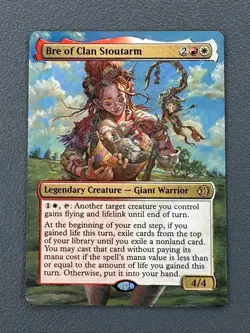 Bre of Clan Stoutarm MTG Lorwyn Eclipsed Hand Painted Extended Full Altered Art - Image 1