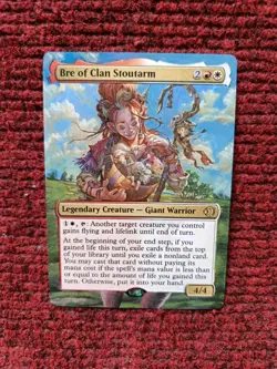 Bre of Clan Stoutarm MTG Lorwyn Eclipsed Hand Painted Extended Full Altered Art - Image 2