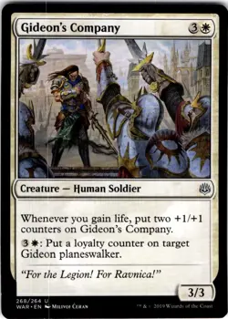 MTG Gideon's Company War of the Spark Uncommon #268 - Image 1