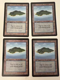 Magic the Gathering MTG Island v.1 (Blue) Beta COND NM (Beta Bob) - Image 2