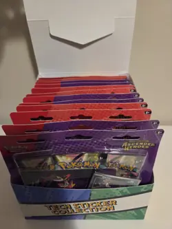 Pokemon Ascended Heroes 3pk Tech Sticker Collection Display Case - Complete - Image 3