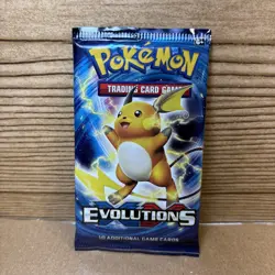 Pokemon XY Evolutions Booster Pack Raichu Art - Factory Sealed 820650801556 - Image 1