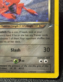 Dark Scizor 9/105 - Holo Rare - Vintage Pokemon TCG: Neo Destiny - DMG - Image 4