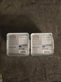 Pokemon - Exclusive 2 Stacking Tins Set with Evolving Skies Packs - New/Sealed - Image 2