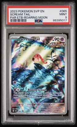 2023 POKEMON SVP EN-SV BLACK STAR PROMO #065 SCREAM TAIL PSA 9 MINT - Image 1