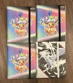 Pokemon TCG Prismatic Evolutions & White Flare Binder Collection Binder ONLY Lot - Image 1
