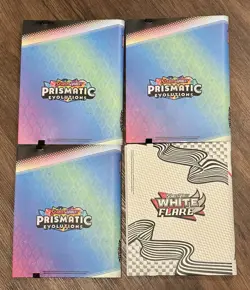 Pokemon TCG Prismatic Evolutions & White Flare Binder Collection Binder ONLY Lot - Image 2