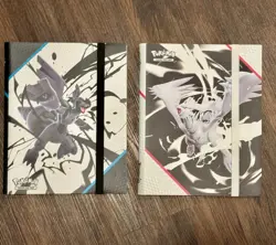POKEMON TCG 1x WHITE FLARE ENGLISH BINDER & 1x BLACK BOLT 9-POCKET (BINDER ONLY) - Image 1