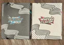 POKEMON TCG 1x WHITE FLARE ENGLISH BINDER & 1x BLACK BOLT 9-POCKET (BINDER ONLY) - Image 2