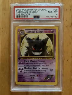 SABRINA'S GENGAR Pokemon Gym Challenge 1st Edition 29/132 - PSA 8 - Image 1
