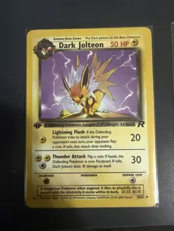 Pokemon TCG Trio Set Dark Jolteon Dark Flareon Dark Vaporeon 1st Edition NM - Image 2