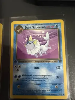 Pokemon TCG Trio Set Dark Jolteon Dark Flareon Dark Vaporeon 1st Edition NM - Image 4