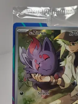 SEALED Pokemon N's Zorua SVP 189 Journey Together ETB Full Art Black Star Promo - Image 2